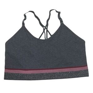 Cacique Women Bra Bralette Wireless Adjustable Straps Racerback Plus Size 26/28